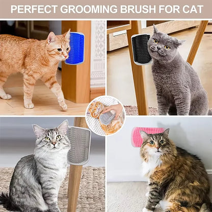 Large Wall Corner Brush Four Color Cat Comb to Remove Floating Hair and Scratch Tool Pet Comb Cat Toy Scratching Post