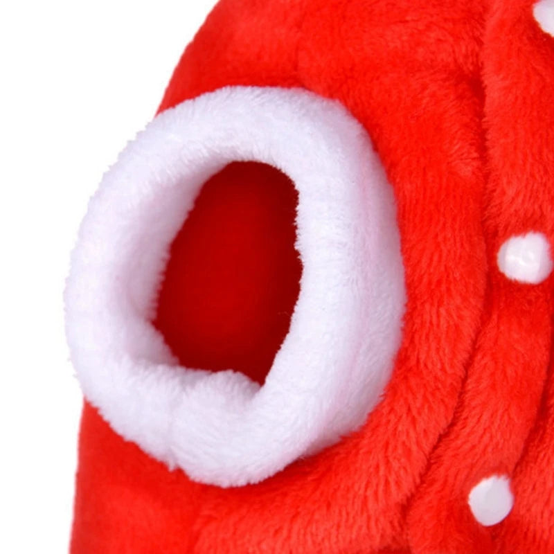 Dog Clothes Pet Dog Christmas Jacket Winter Warm Thick Cute Cartoon Small Dog Cloth Costume Dress Apparel Puppy Kitten Costume