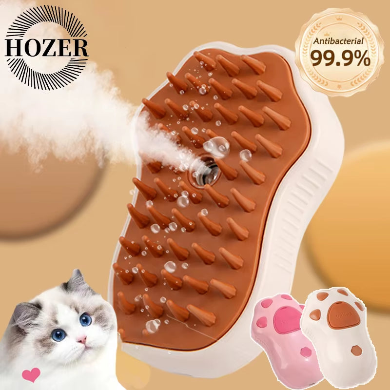 Cat Steam Brush 3 in 1 Electric Pet Brush Cat Hair Brushes Massage Dog Brush Spray Comb Pet Grooming Hair Removal Combs